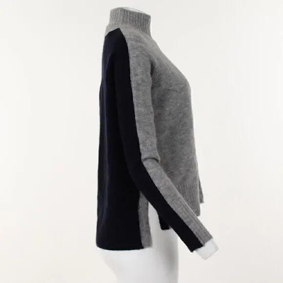 Whistles Color-Blocked Funnel-Neck Sweater
